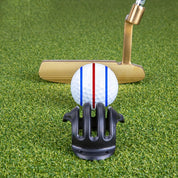 Triple 3-line golf ball marker