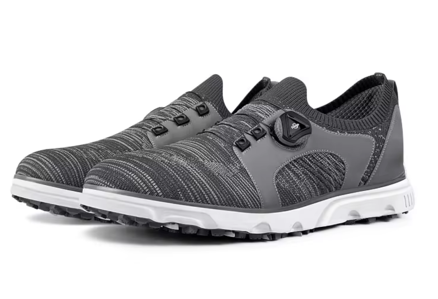 Luxury light weight men golf shoe XZ203 White Grey 40