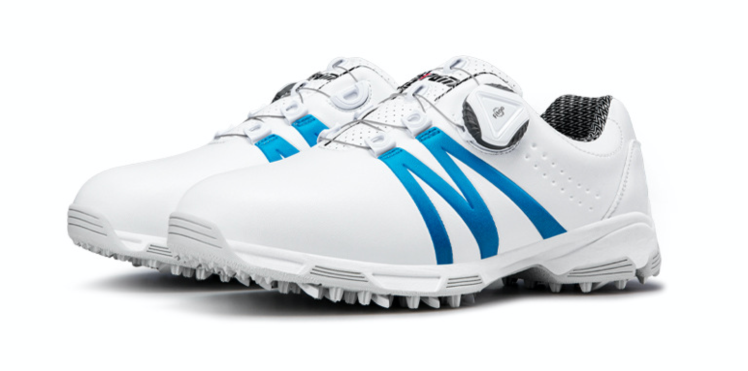 Children's golf shoes athletic shoes for boys and girls waterproof with rotating buckle design