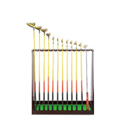 Solid wood golf club storage display rack 13 hole golf club rack