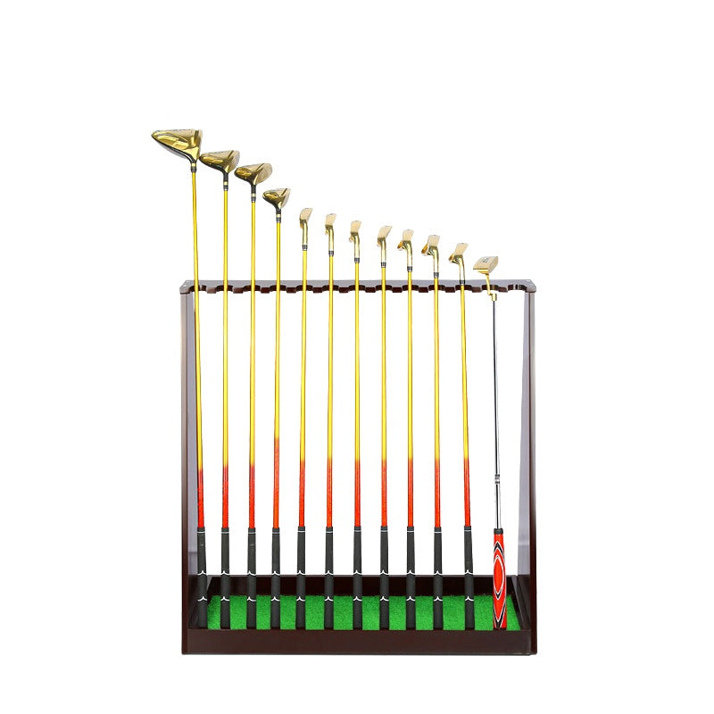 Solid wood golf club storage display rack 13 hole golf club rack