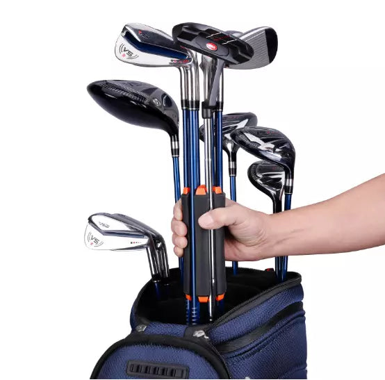 Portable Golf Club Holder Fixing Bracket Clamps Outdoor Organizer Fixing Clips