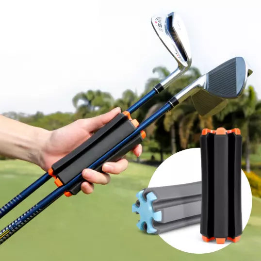 Portable Golf Club Holder Fixing Bracket Clamps Outdoor Organizer Fixing Clips