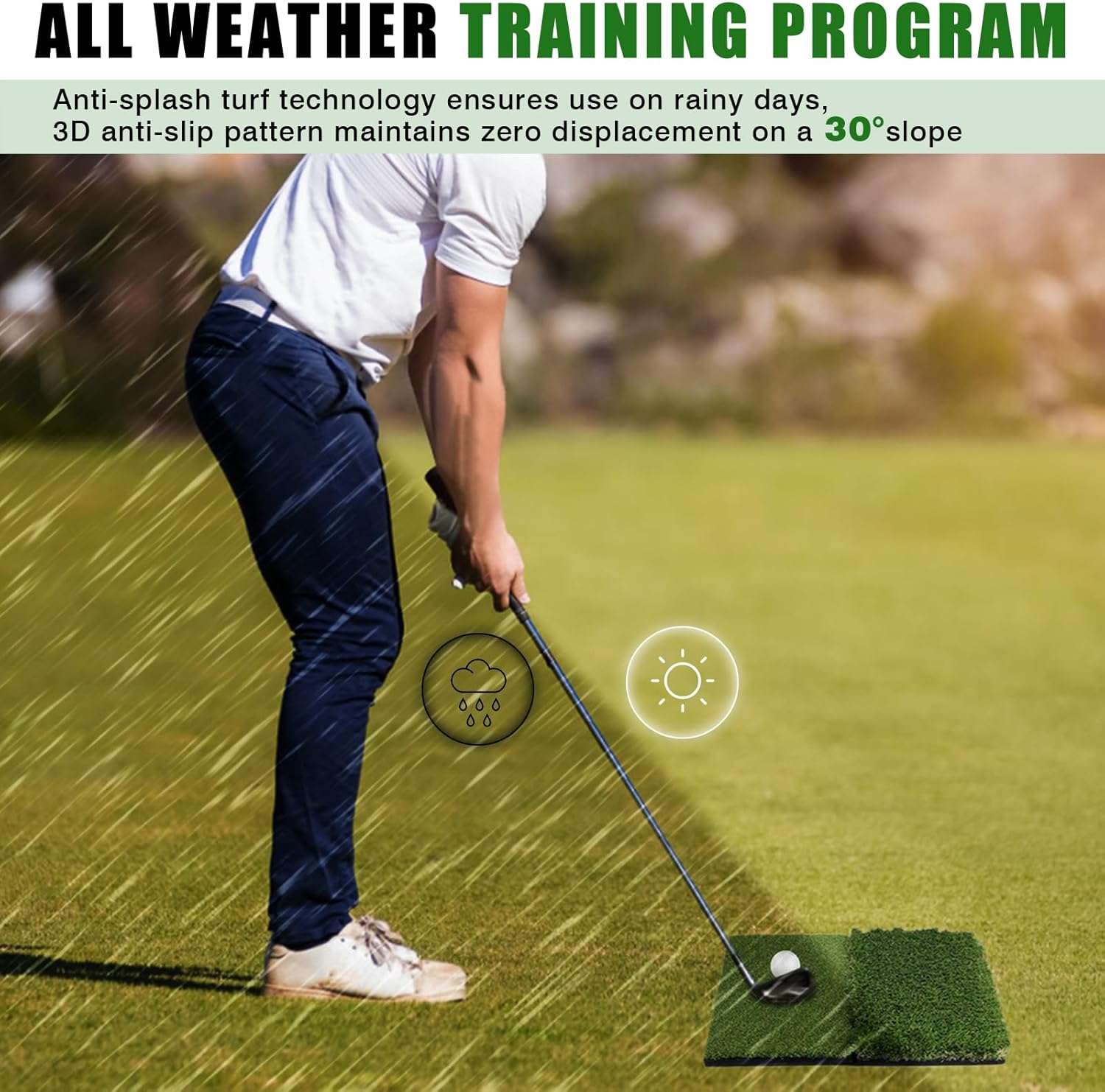 Golf Hitting Mat foldable type B