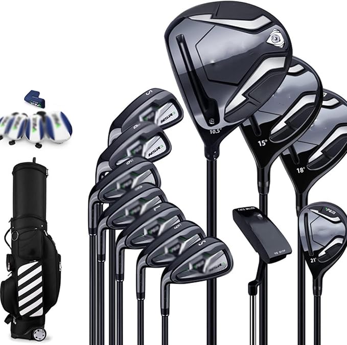 Men's Left Handed Golf Club Set black Edition