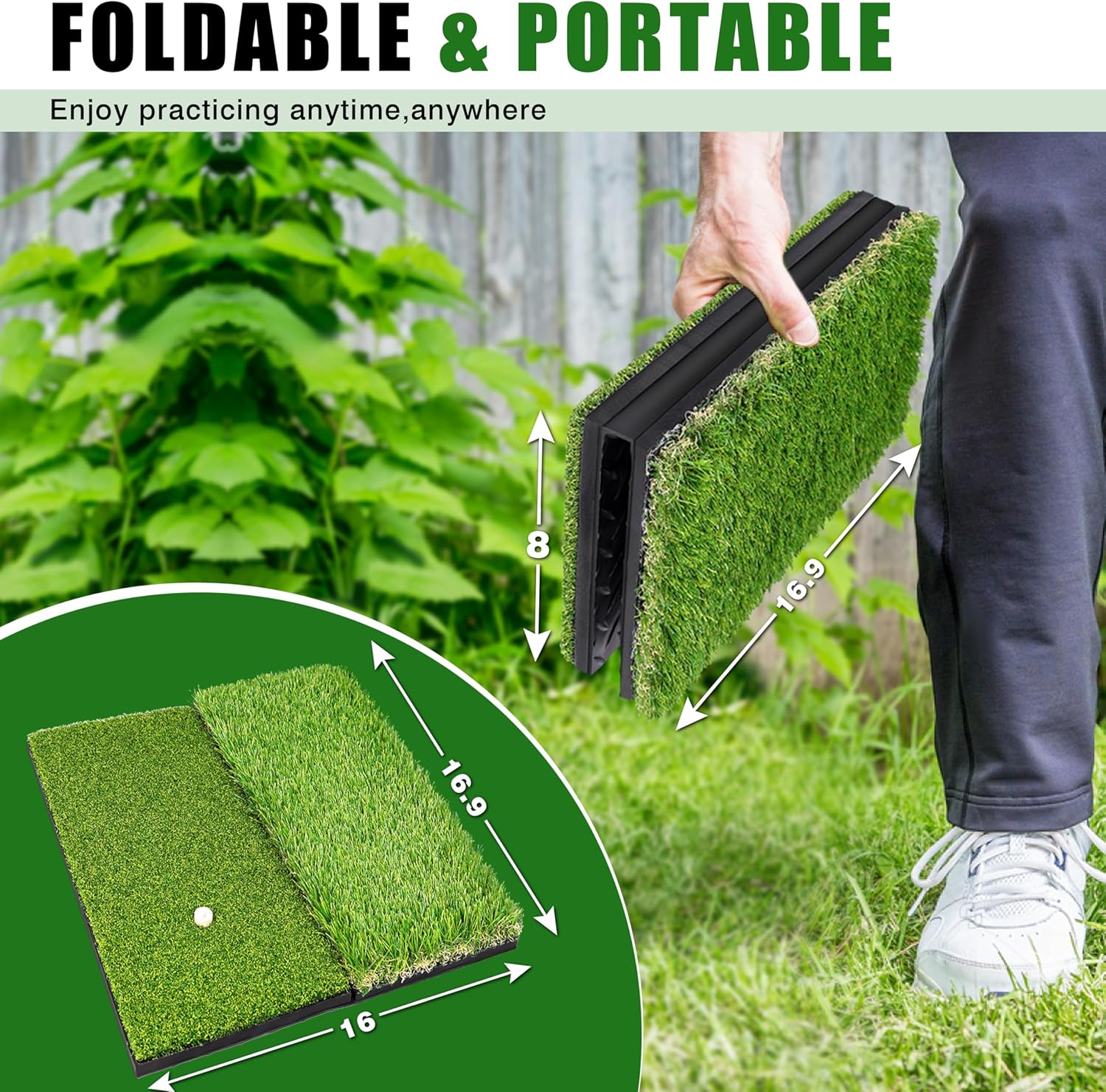 Golf Hitting Mat foldable type B