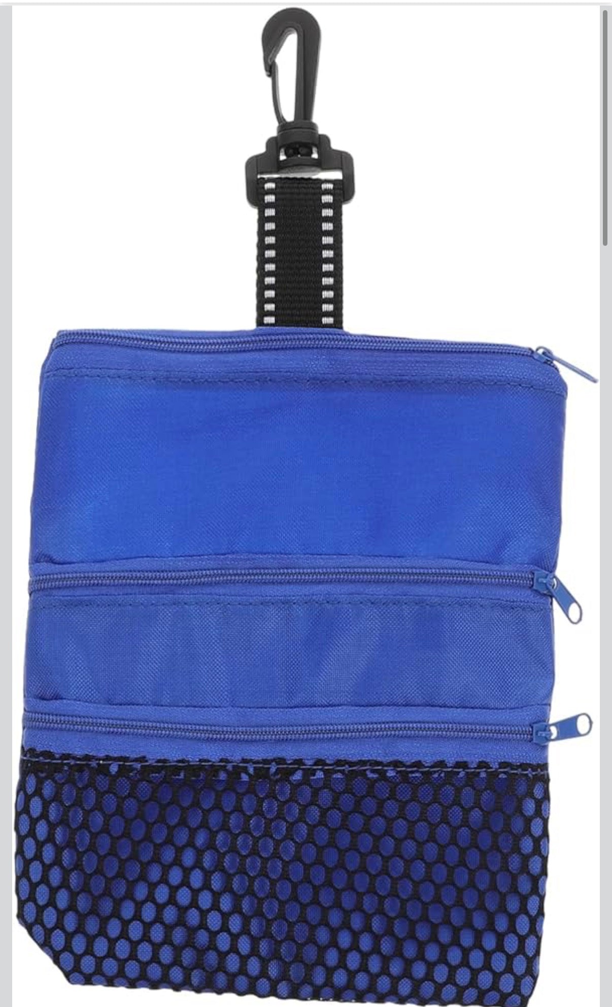 Tee Bag Tee Storage Pouch Zippered Tee Ball Marker Storage Bag With Small Hook Accessories Supplies