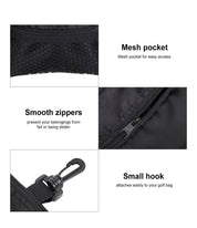Tee Bag Tee Storage Pouch Zippered Tee Ball Marker Storage Bag With Small Hook Accessories Supplies