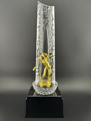 Golf Gold Resin Trophy Gift
