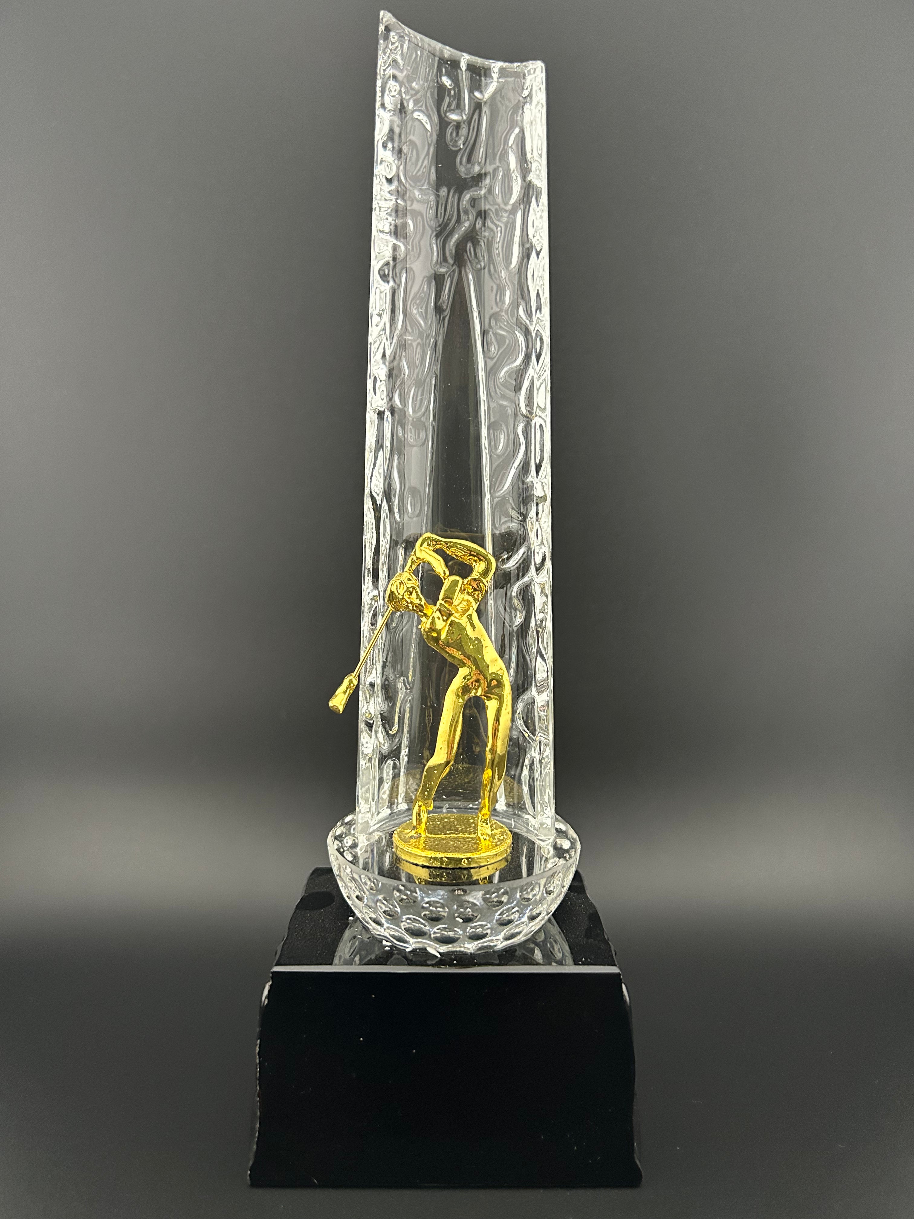 Golf Gold Resin Trophy Gift