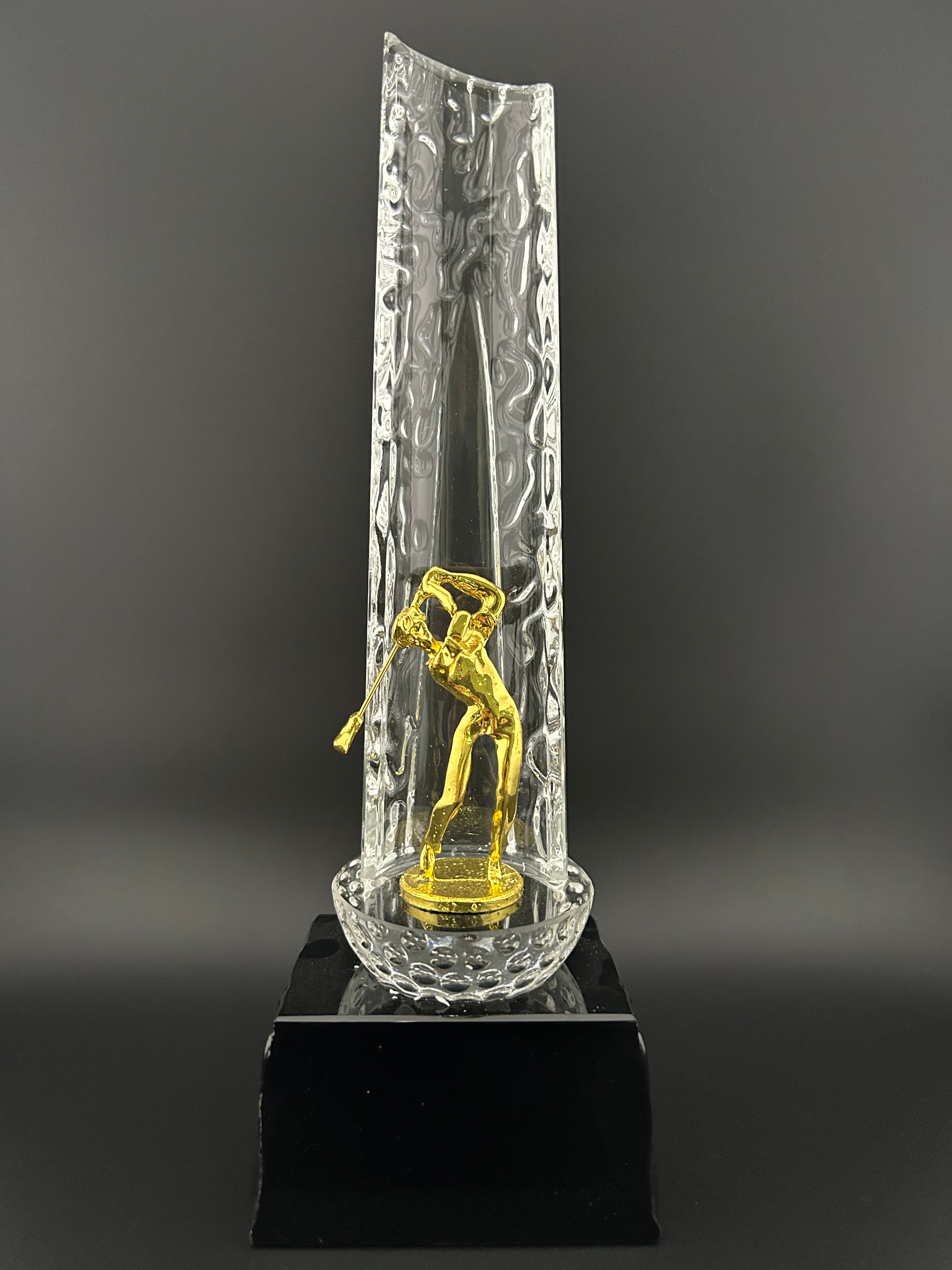 Golf Gold Resin Trophy Gift