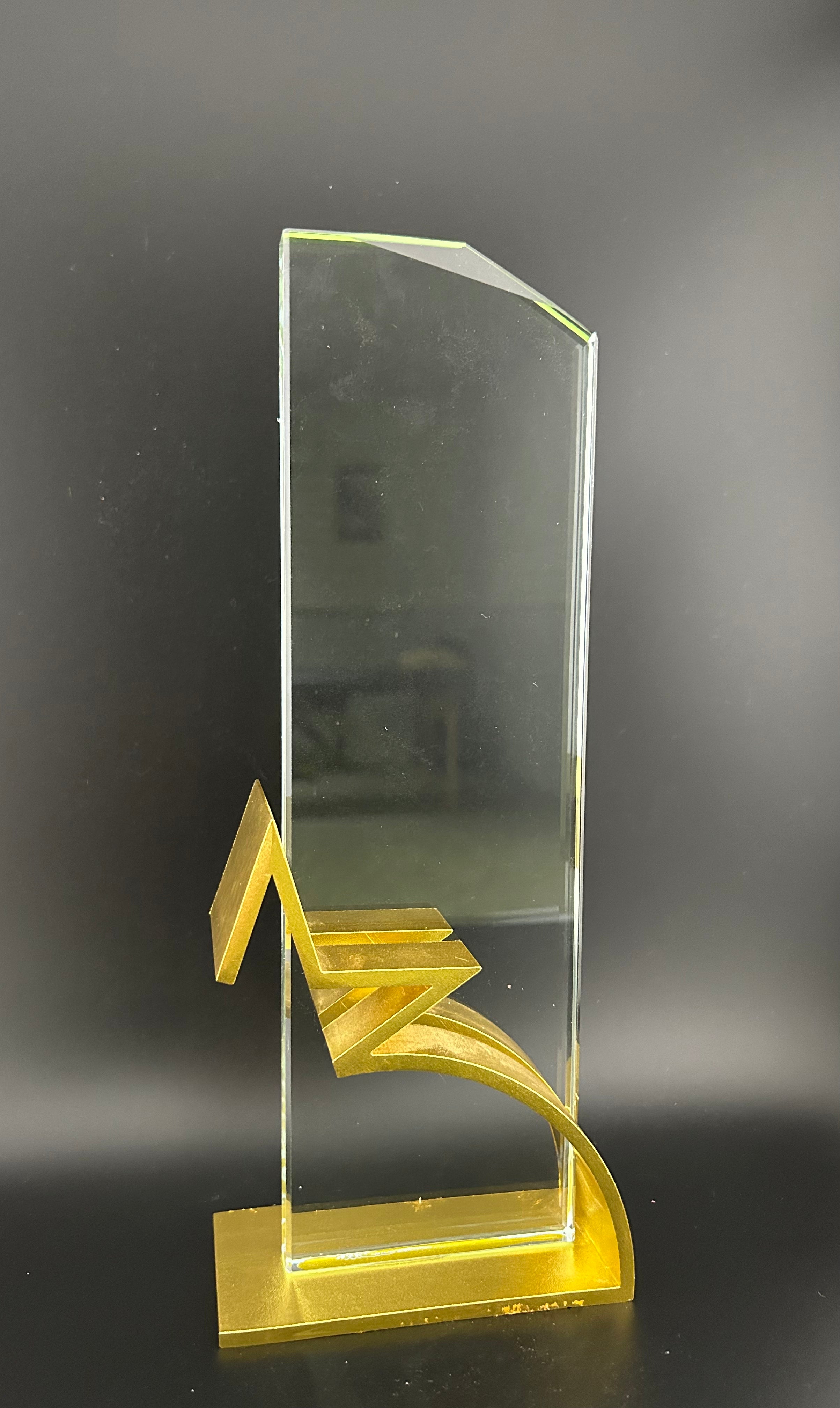 Golf glass tabletop ornament
