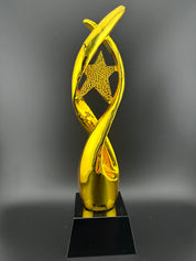 Gold-plated golf gift ornament