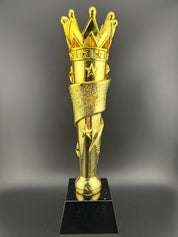 Gold-plated golf gift ornament