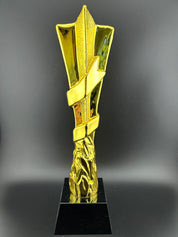 Gold-plated golf gift ornament