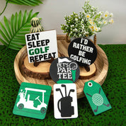 Golf  wooden desktop ornament