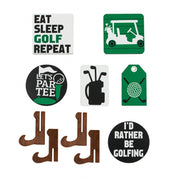 Golf  wooden desktop ornament