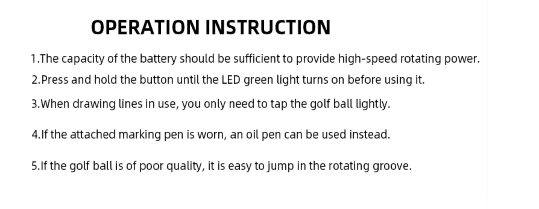 Electric find the center of gravity drawing kit golf ball line marker
