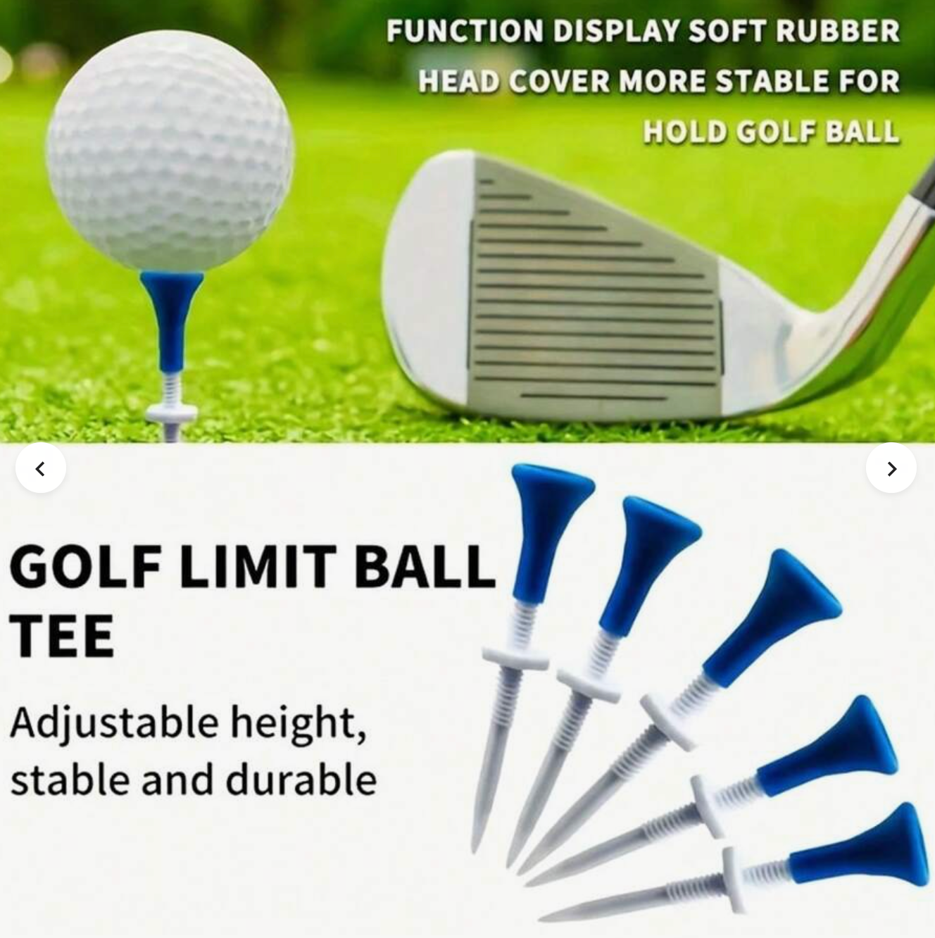 TKS Adjustable Height Golf Tees (5pcs)
