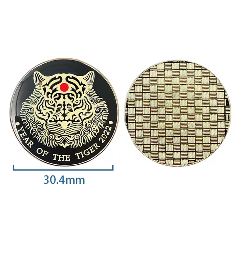 Tiger Metal Ball Marker