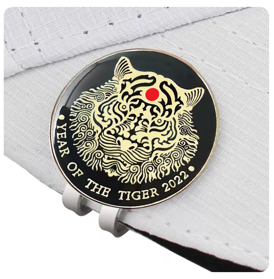 Tiger Metal Ball Marker