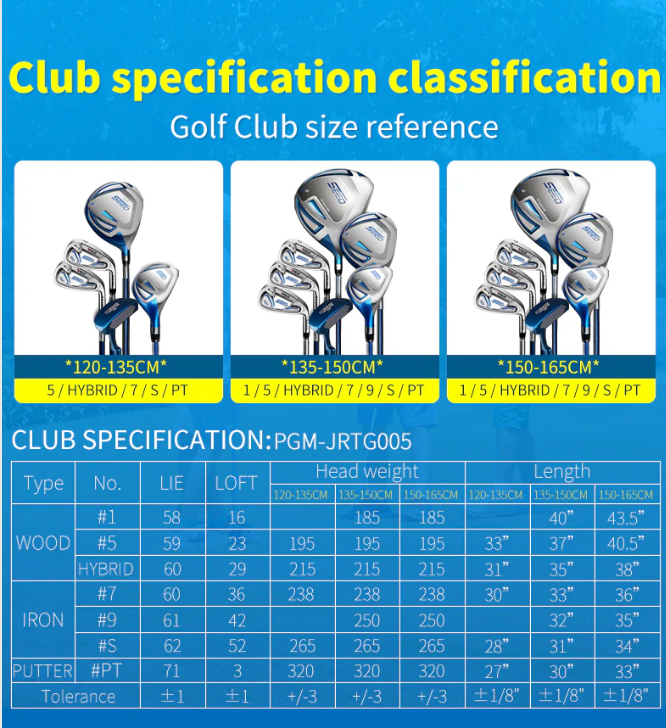 Junior Complete Graphite Training Club Set right left handed
