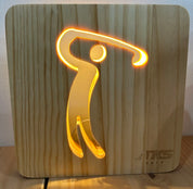 TKS golf wooden gift with light