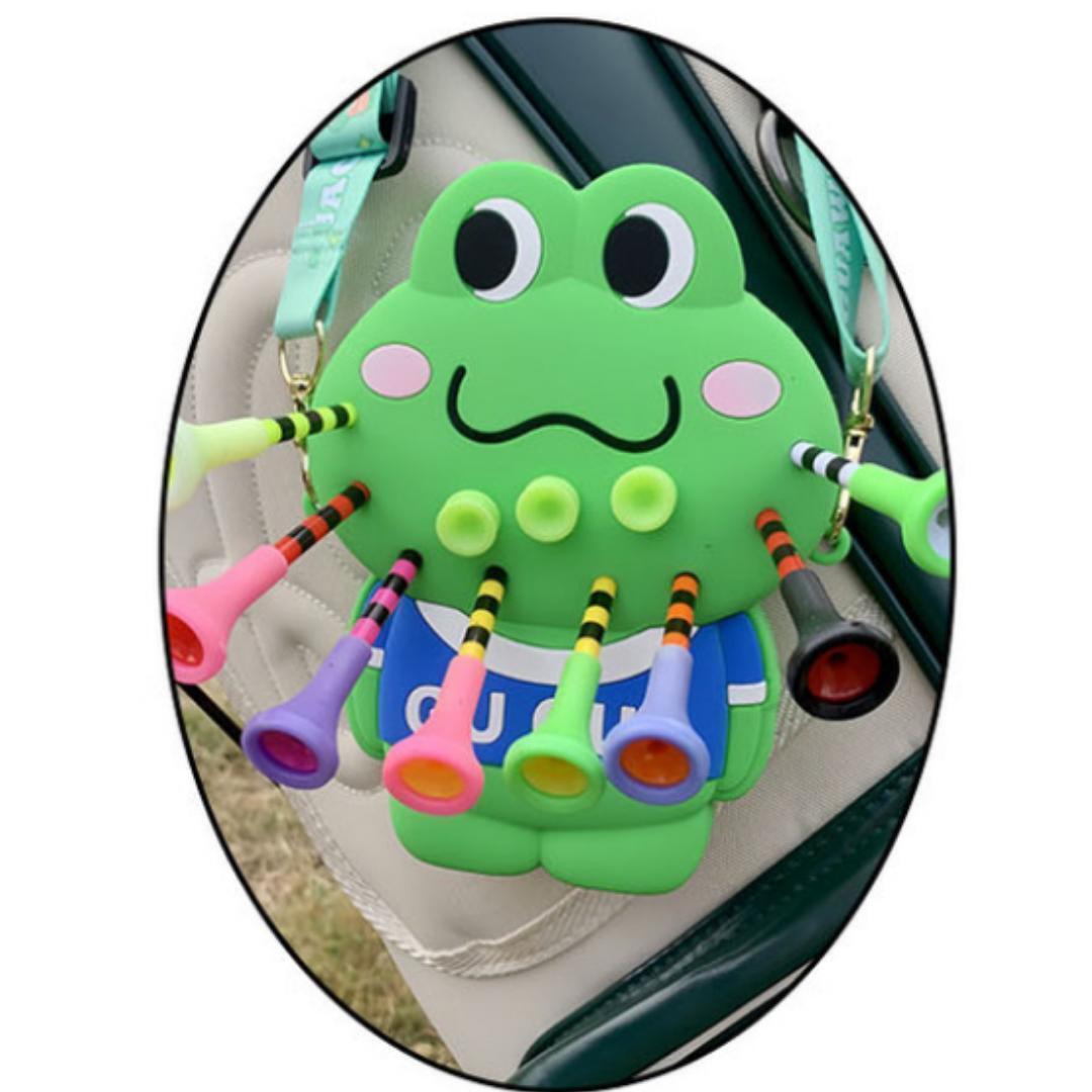 Frog shaped tee holder